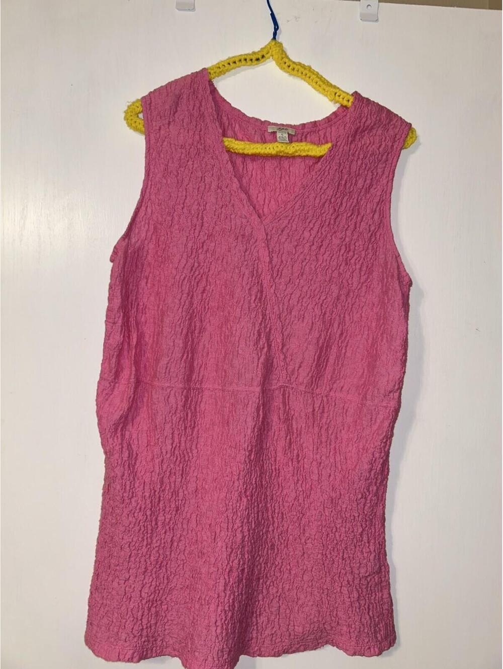 J Jill Pink long tunic stretch top size L